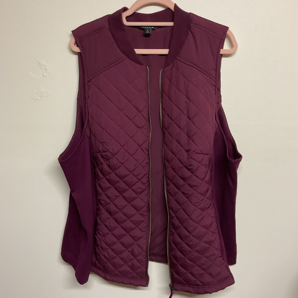 Torrid Deep Burgundy Quilted Vest